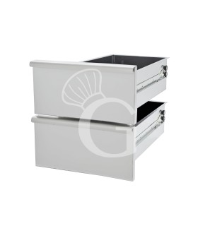 Dos cajones para mueble de 600 mm - L 600 mm x P 490 mm x A 400 mm