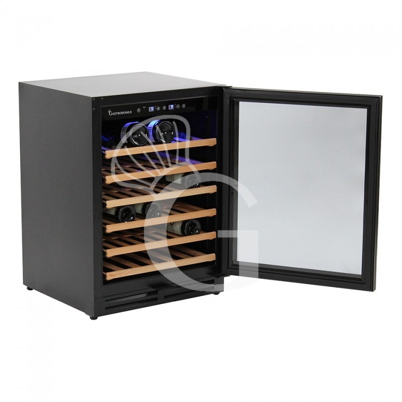 Vinoteca empotrable ventilada 150 LT 6 estantes 46 botellas +5°C/+22°C