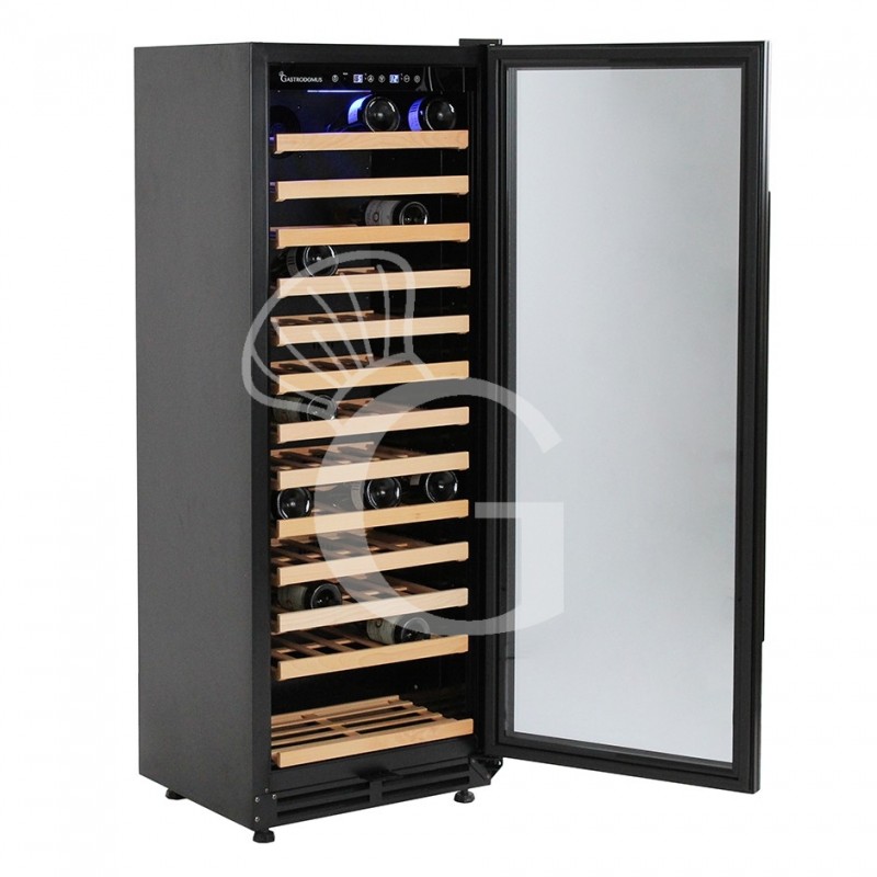 Vinoteca empotrable ventilada 288 LT 13 estantes capacidad 81 botellas +5°C/+12°C