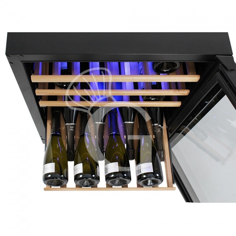 Vinoteca empotrable ventilada 150 LT 6 estantes 46 botellas +5°C/+22°C