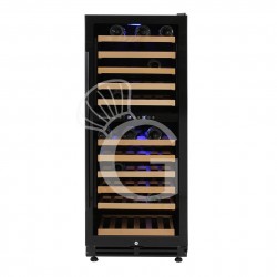 Vinoteca empotrable ventilada doble temperatura 280 LT 11 estantes 121 botellas +5°C/+22°C