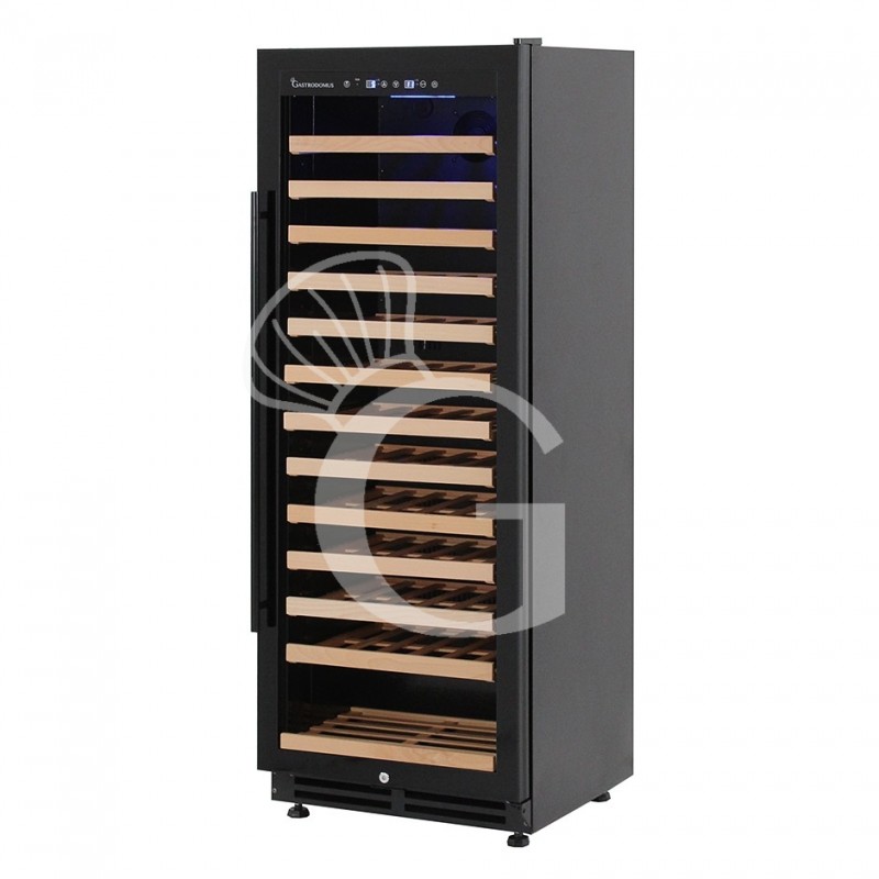 Vinoteca empotrable ventilada 288 LT 13 estantes capacidad 81 botellas +5°C/+12°C