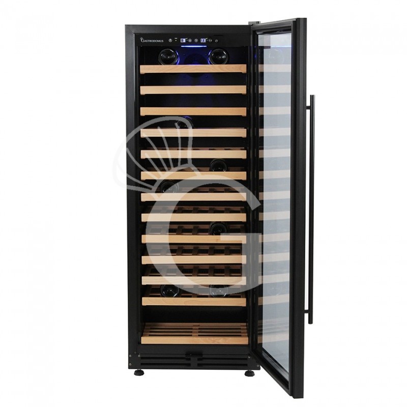Vinoteca empotrable ventilada 288 LT 13 estantes capacidad 81 botellas +5°C/+12°C