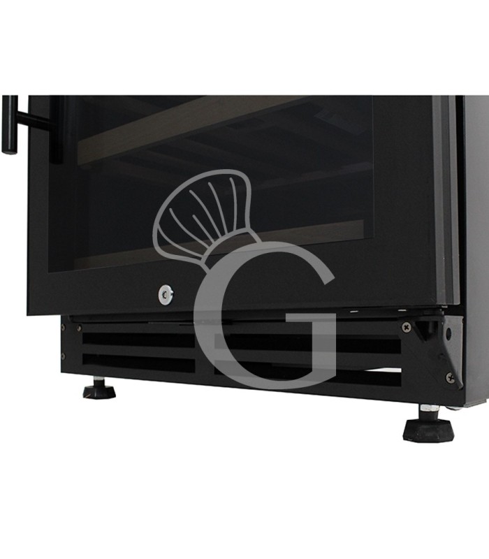 Vinoteca empotrable ventilada doble temperatura 280 LT 11 estantes 121 botellas +5°C/+22°C