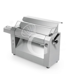 Laminadora de pasta eléctrica profesional monofásica L 375 mm x P 700 mm x A 545 mm rodillos de acero inoxidable 420 mm