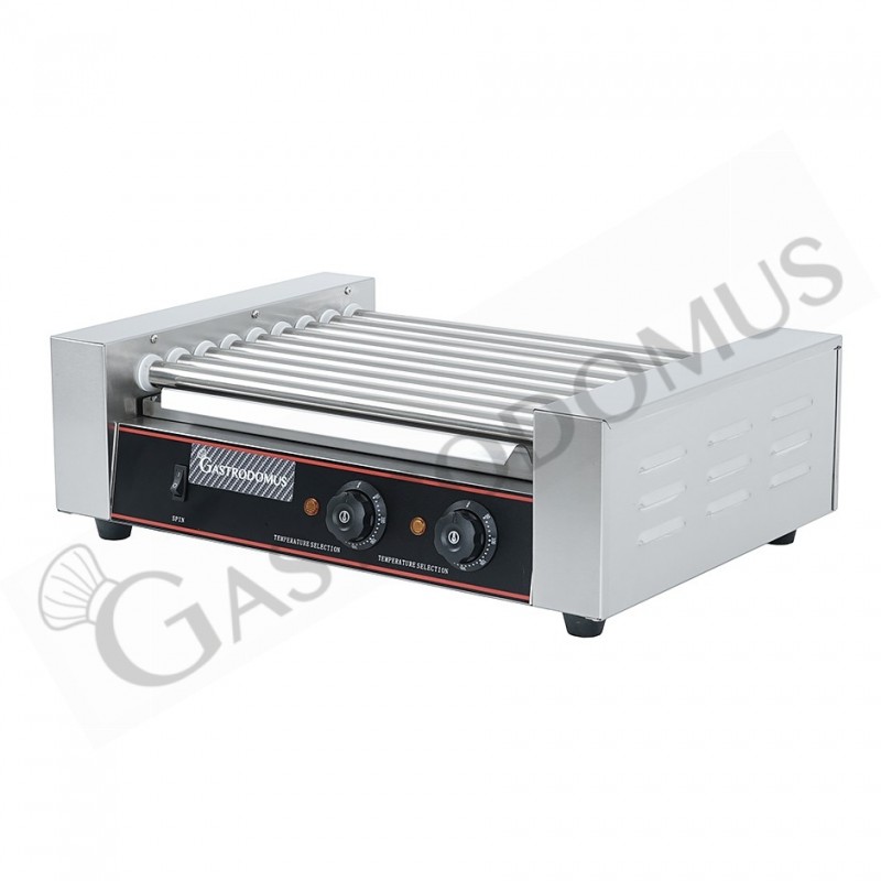 Asador de salchichas 1800 W 9 rodillos L 580 mm x P 410 mm x A 215 mm