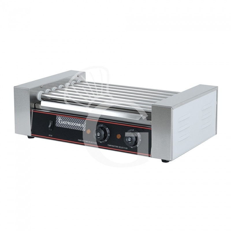 Asador de salchichas 1400 W 7 rodillos L 580 mm x P 330 mm x A 215 mm