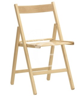 Silla con estructura de haya plegable