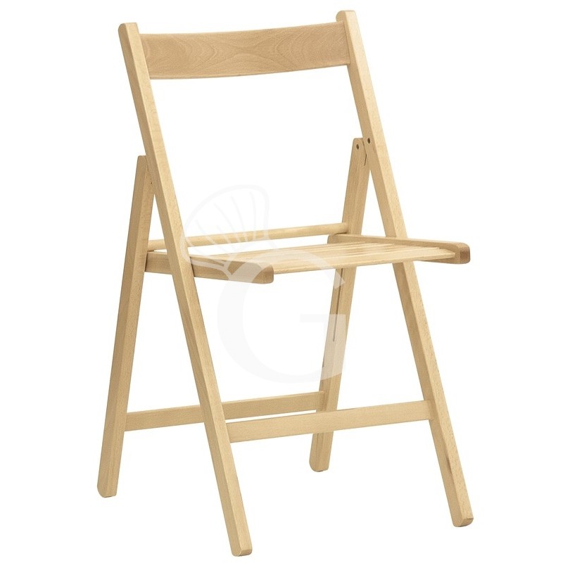 Silla con estructura de haya plegable