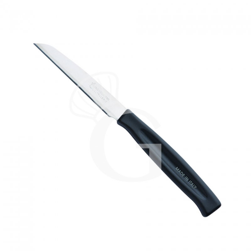 Cuchillo liso de acero inoxidable L 90 mm espesor 0,8 mm