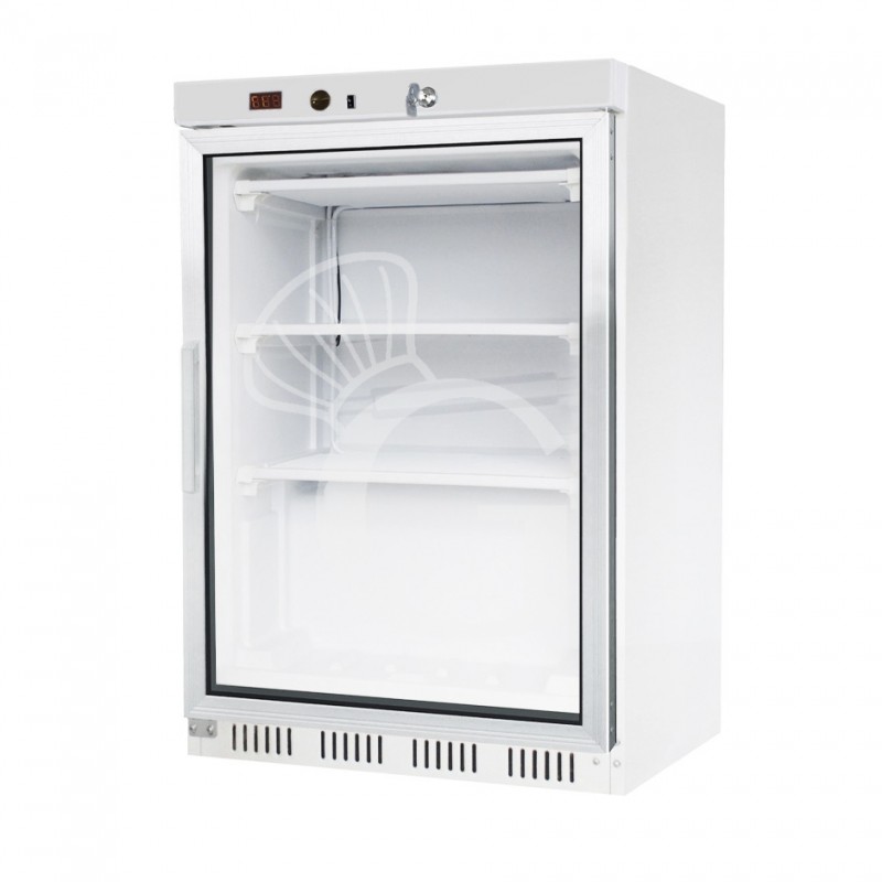 Armario refrigerado estático con temperatura -18°C/-22°C - 130 LT - puerta de vidrio