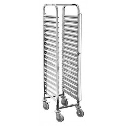 Carro bandejero para 18 bandejas 600x400mm - L 460 mm x P 640 mm x A 1700 mm