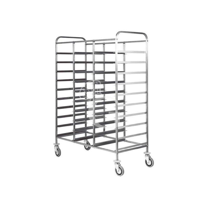 Carro bandejero de acero inoxidable para 30 bandejas GN1/1 - L 1100 mm x P 620 mm x A 1750 mm