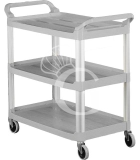 Carro de servicio multiuso de plástico L 1020 mm x P 500 mm x A 960 mm