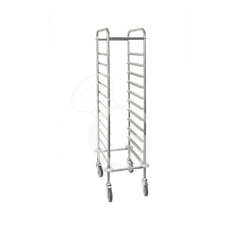 Carro para bandejas de autoservicio para 11 bandejas Euronorm de dimensiones máximas 530 mm x 370 mm