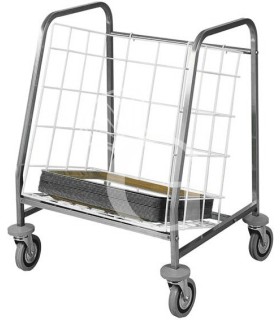 Carro de distribución y almacenamiento de bandejas capacidad 130 bandejas L 750 mm x P 650 mm x A 920 mm