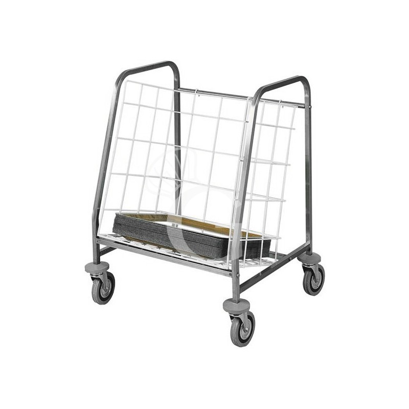 Carro de distribución y almacenamiento de bandejas capacidad 130 bandejas L 750 mm x P 650 mm x A 920 mm