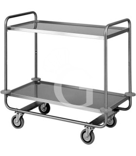 Carro de servicio 2 estantes de acero inoxidable L 1100 mm x P 600 mm x A 1000 mm