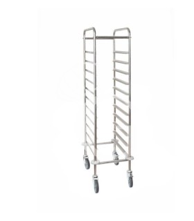 Carro para bandejas de autoservicio para 11 bandejas GN1/1 - L 455 mm x P 620 mm x A 1525 mm