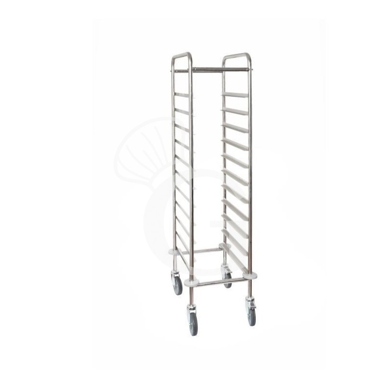 Carro para bandejas de autoservicio para 11 bandejas GN1/1 - L 455 mm x P 620 mm x A 1525 mm