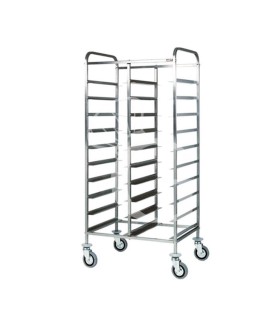 Carro para bandejas de autoservicio para 22 bandejas GN1/1 - L 815 mm x P 620 mm x A 1525 mm