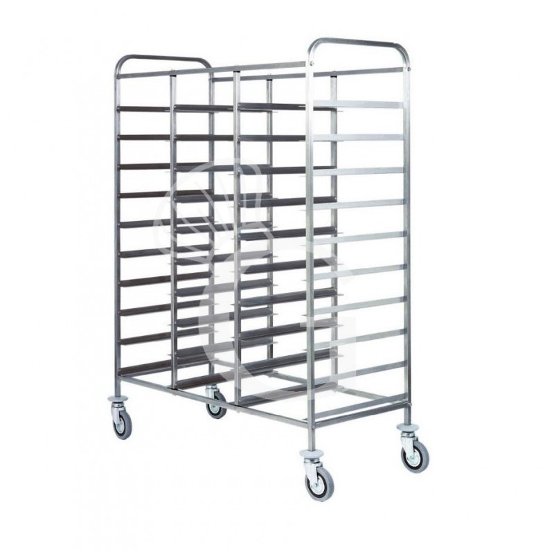 Carro para bandejas de autoservicio para 33 bandejas GN1/1 - L 1175 mm x P 620 mm x A 1525 mm