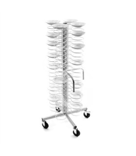 Carro portaplatos con ruedas para 96 platos 250/310 L 700 mm x P 700 mm x A 1730 mm