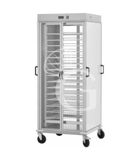 Carro portaplatos caliente con 10 rejillas barnizadas GN 2/1 L 750 mm x P 780 mm x A 1770 mm