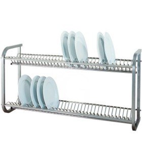 Escurreplatos de pared de acero inoxidable - L 1040 mm x P 300 mm x A 550 mm