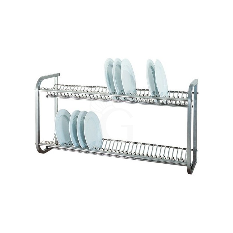 Escurreplatos de pared de acero inoxidable - L 1040 mm x P 300 mm x A 550 mm