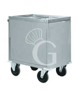 Carro térmico baño maría cerrado para 2 cubetas GN1/1 - L 960 mm x P 680 mm x A 920 mm