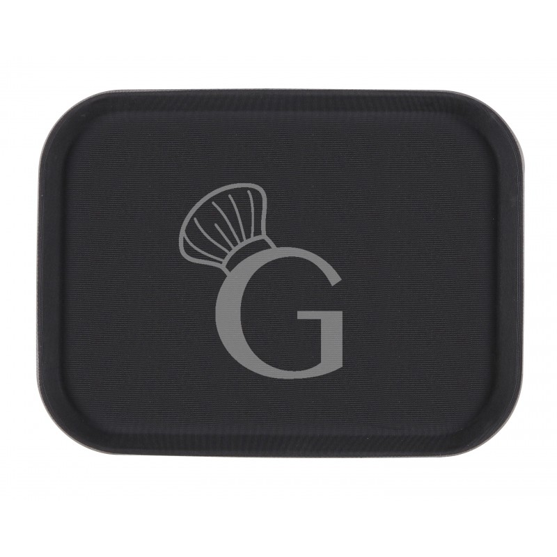 Bandeja rectangular antideslizante de fibra de vidrio color negro - L 355 mm x P 255 mm x A 25 mm