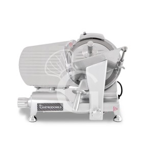 Cortadora de fiambre por gravedad semiautomática con asas de aluminio diámetro cuchilla 250 mm - Monofásica