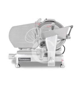 Cortadora de fiambre por gravedad semiautomática con asas de aluminio diámetro cuchilla 300 mm - Monofásica