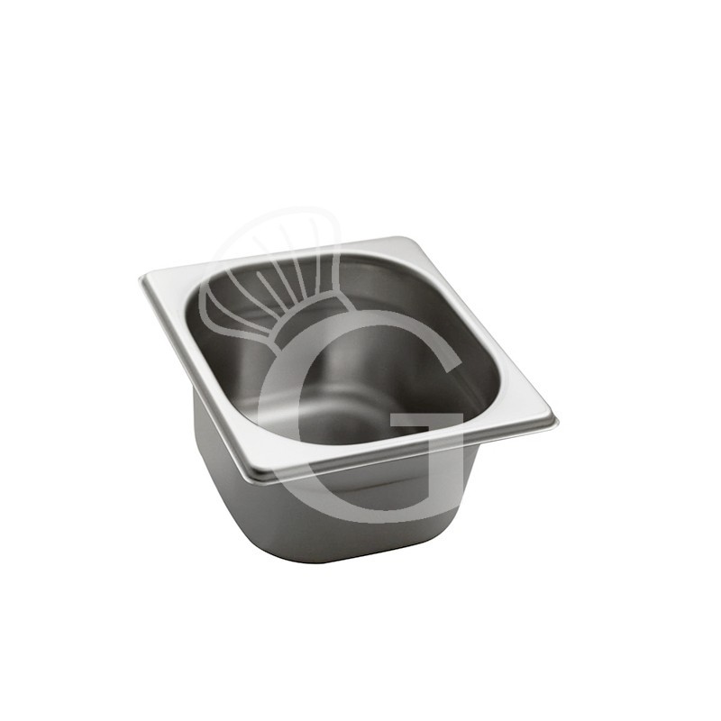 Cubeta de acero inoxidable GN1/6 L 176 mm X P 162 mm X A 100 mm