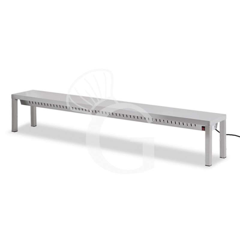 Estante de sobremesa infrarrojos L 2000 x P 300 x A 350 mm, completo con lámparas