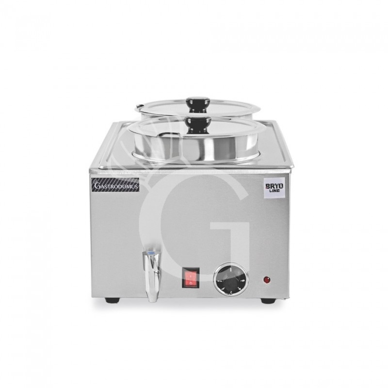 Baño María eléctrico 2 cubetas, 7 L cada una - 1200 W L 335 mm x P 535 mm x A 320 mm