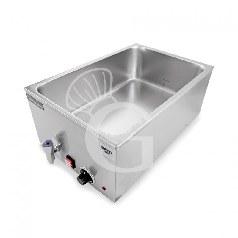 Baño María eléctrico 2 cubetas, 7 L cada una - 1200 W L 335 mm x P 535 mm x A 320 mm