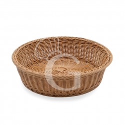Cesta redonda de ratán sintético Ø 400 x A 100 mm