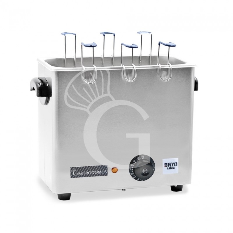 Cocedor de huevos eléctrico de acero inoxidable con capacidad para 6 cestas L 360 mm x P 190 mm x A 340 mm - 2.6 KW