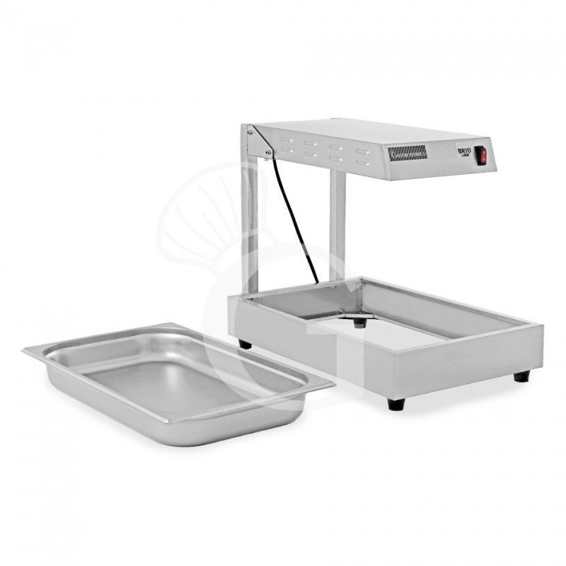 Calentador de alimentos fritos con GN 1/1 incluido - L 340 mm x P 565 mm x A 450 mm