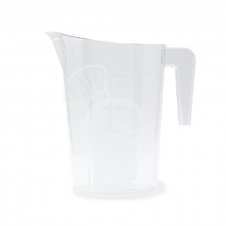 Vaso medidor de policarbonato apilable con capacidad de 1 L