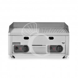 Fry Top de gas de sobremesa placa lisa y acanalada L 600 mm x P 570 mm x A 320 mm