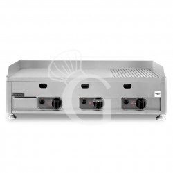 Fry Top de gas de sobremesa placa 3/4 lisa y 1/4 acanalada L 1000 mm x P 540 mm x A 325 mm