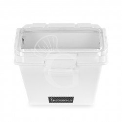 Tolva para harina de sobremesa de polipropileno capacidad 47 L - L 570 mm x P 460 mm x A 444 mm