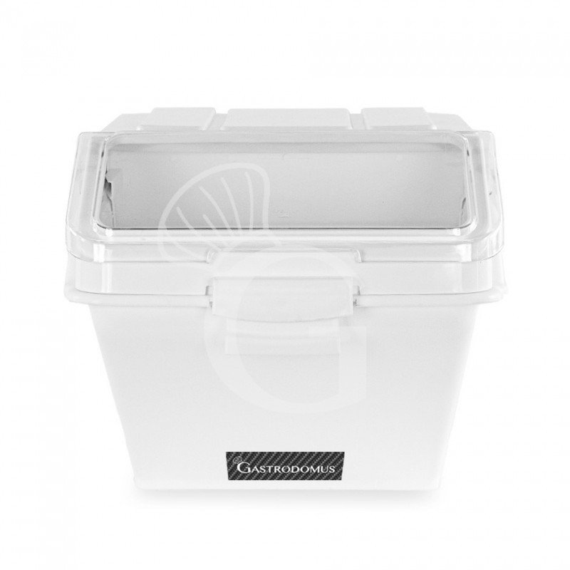 Tolva para harina de sobremesa de polipropileno capacidad 47 L - L 570 mm x P 460 mm x A 444 mm