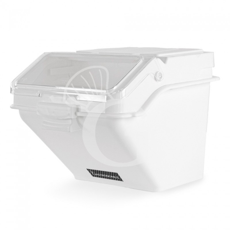 Tolva para harina de sobremesa de polipropileno capacidad 47 L - L 570 mm x P 460 mm x A 444 mm