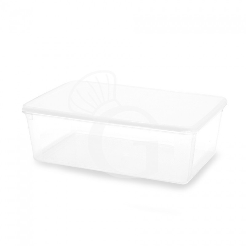 Recipiente hermético con tapa capacidad 4,5 L, L 300 x P 200 x A 105 mm