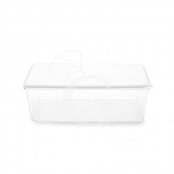 Recipiente hermético con tapa capacidad 2 L, L 225 x P 155 x A 85 mm