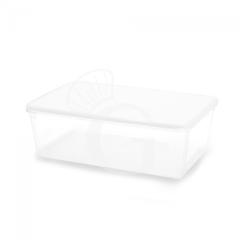 Recipiente hermético con tapa capacidad 2 L, L 225 x P 155 x A 85 mm